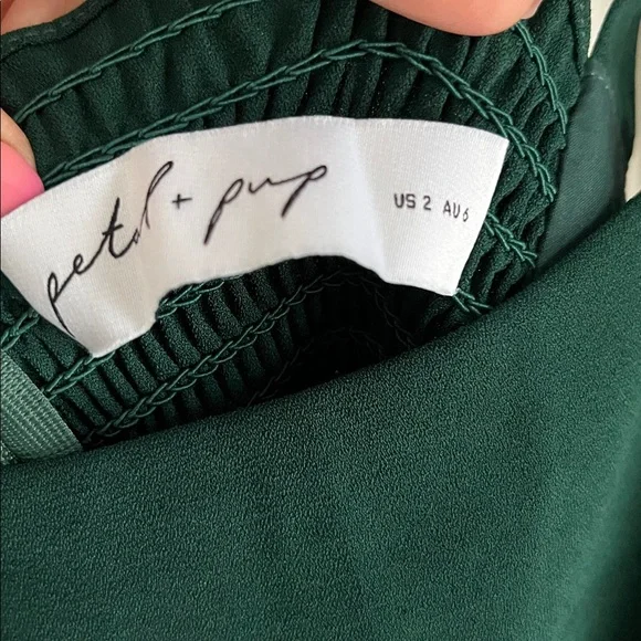 NWOT Petal & Pup Laurel Midi Dress in Emerald - Picture 5 of 6